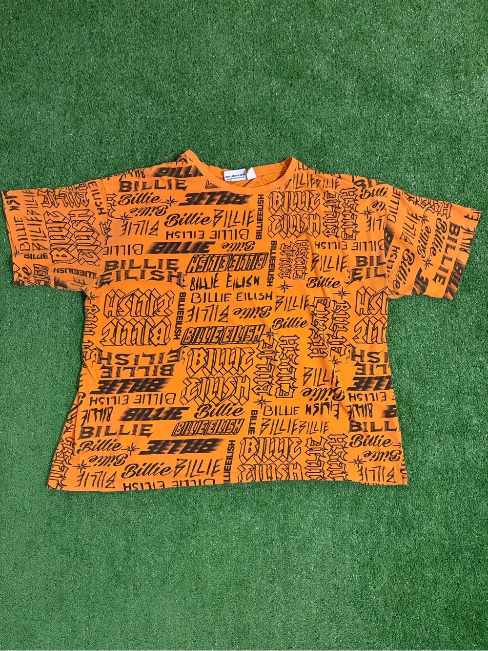 Billie Eilish 2020 AOP Orange T-Shirt